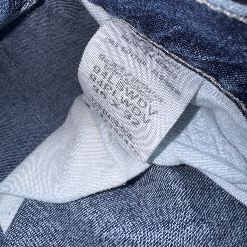 Vintage Wrangler 36x32 Carpenter Jeans Mens Denim Blue 94LSWDV Wide Leg Baggy - Picture 6 of 10